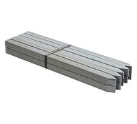 Oase 57754 PondEdge 10 picchetti XL, Sistema di Bordo per laghetto, Recinzione per aiuole, barriera capillare, Grigio, 58 x 3,1 x 3,1 cm
