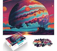 Oasi di tramonto ultraterrena puzzle 1000 pezzi per adulti Antistress Vacanza in patria Uccidere il tempo Decorazione murale Regali unici per compleanno e Natale 38x26cm