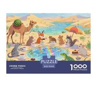 Oasi nel deserto Puzzle in Legno Impermeabile Puzzles Da 1000 Pezzi Per Adulti Colorati Giochi Di Puzzle Impegnativi