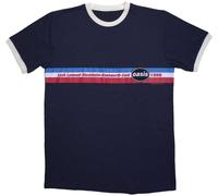 Oasis 1996 Tour Horizontal Stripes Ringer Navy Blue 2XL Maglietta