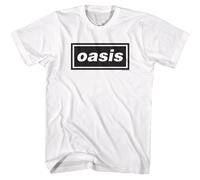 Oasis Black Rectangular Logo American Classics T-Shirt Manica Corta