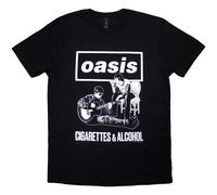 Oasis Cigarettes & Alcohol Illustration Mono ufficiale Uomo maglietta unisex
