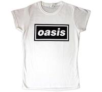Rock Off officially licensed products Oasis Decca Band Logo Skinny Fit T Shirt Size S