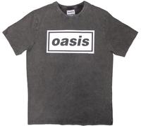 Oasis Decca Logo Stone Wash Charcoal Grey 2XL Maglietta