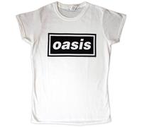 Oasis Decca Logo White M Donna Maglietta