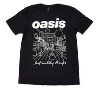 Oasis Maglietta Definitely Maybe Line Drawing – Prodotto ufficiale Rock Off – XL