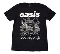 Oasis Maglietta Definitely Maybe Line Drawing – Prodotto ufficiale Rock Off – XL