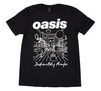 Oasis Definitely Maybe Line Drawing T Shirt Size S