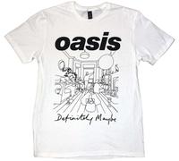 Rock Off officially licensed products Oasis Definitely Maybe Line Drawing T Shirt Size S
