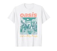 Oasis - Definitely Maybe Pink Maglietta, Uomo, Bianco, M