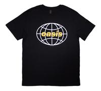 Oasis Globe Logo Black L Maglietta