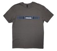 Oasis Horizontal Bars Logo Charcoal Grey M Maglietta