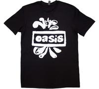 Oasis Maglietta Logo Splat Unisex Black 2XL