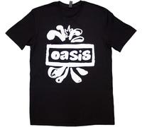 Oasis Logo Splat Black S Maglietta