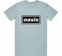 Oasis Maglietta Decca Logo Unisex Light Blue L