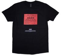 Oasis Maglietta Definitely Maybe Ticket Stub Unisex Black S