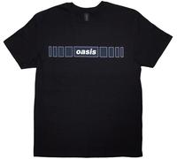 Oasis Maglietta Horizontal Bars Logo Unisex Black 2XL