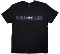 Oasis Maglietta Horizontal Bars Logo Unisex Black M
