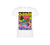 Oasis Maglietta 'Oasis- Be Here Now Full C T-Shirt' bianco Uomo - Abbigliamento - Taglie comode - Maglie e T-shirt Oasis XXL