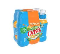 Oasis Pocket Bevanda piatta, aromatizzata, tropicale, 6 x 250 ml