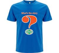Oasis 'Question Mark' (Blu) T-Shirt - NUOVO E UFFICIALE