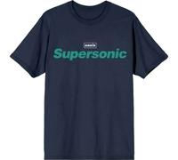 Oasis 'Supersonic Title Colour' (Blu) T-Shirt - NUOVO E UFFICIALE