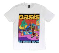 Oasis Maglietta Be Here Now Illustration Unisex White L