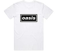 Oasis - T-Shirt # M Unisex White # Decca Logo