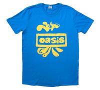 Oasis - T-Shirt # Xxl Unisex Blue # Drawn Logo