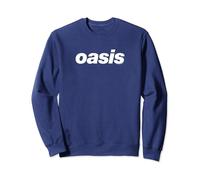 Oasis - White Logo On Navy Felpa
