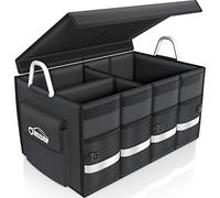 Oasser Borsa organizer per il bagagliaio dell’auto, con coperchio, contenitore pratico e impermeabile per il bagagliaio dell’auto