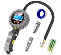 Oasser Manometro Pressione Gomme Professionale, Manometro Digitale, Pistola Gonfiaggio Pneumatici 255 PSI Alta Precisione con Luce a LED e Schermo LCD per Auto, SUV, Camion, Moto e Biciclette