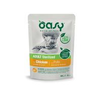 Oasy Adult Sterilized con Pollo 85gr - Bocconcini in salsa per gatti adulti castrati o sterilizzati