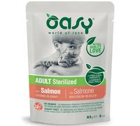 Oasy Gatto Adult Bocconcini in Salsa Sterilized con Salmone 85g
