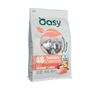Oasy cane dog monoprotein Salmone 10 kg crocchette per cani monoproteiche pesce