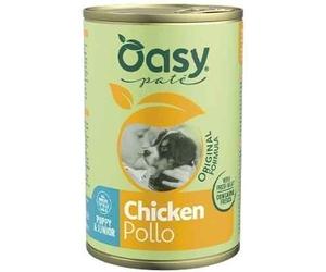 Oasy Cane Original Formula Puppy & Junior con Pollo Lattina in Patè 400 g