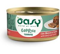 Oasy Caprice Cat Adult Terrine 85 gr: Manzo e carote