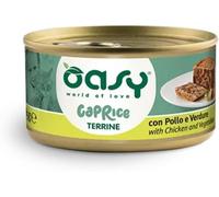 OASY Cat Caprice Terrine Lattina Multipack 18x85G POLLO E VERDURE