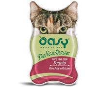 Oasy Cat Delicatesse Paté con Fegato - Vaschetta Da 85 Gr - CONFEZIONE RISPARMIO