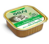 Oasy Cat Delizioso Patè Adult con Anatra e Verdure Vaschetta 100 g