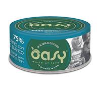 OASY MORE LOVE ACQUA DI COTTURA TONNO CON PESCE BIANCO 70 GR.