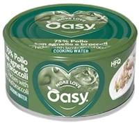 Oasy Cat More Love Pollo, Agnello e Broccoli Lattina 70 g Confezione risparmio