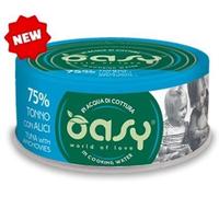 Oasy More Love Cat Adult Lattine in acqua di cottura 70 gr - Tonno e alici - Confezione da 24 pezzi - Cibo umido per gatti - 1° ORDINE? scegli lo sconto BZR5 / BZR20 + 200 punti fedeltà