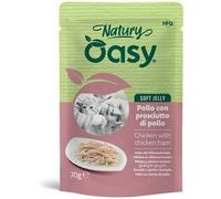 Oasy Cat Natury Soft Jelly Pollo con Prosciutto di Pollo Busta 70 g