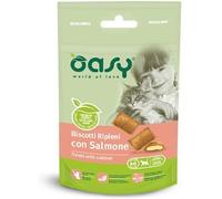 Oasy Snack Biscotti Gatto Ripieni con Salmone – 60 g