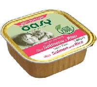 OASY Cat Sterilised Delizioso Paté Vaschetta Multipack 16x100G SALMONE E RISO