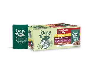 Oasy Chunks Adult Sterilized Pacco misto 40 x 85 g - Carne