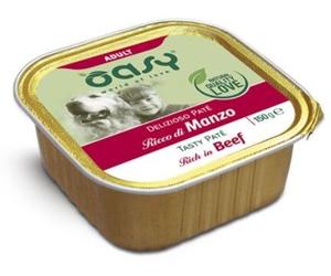 Oasy Dog Delizioso Patè Adult con Manzo Vaschetta 150 g