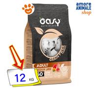 Oasy Grain Free Adult Medium/Large Agnello 12 kg - Croccantini per cani - 1° ORDINE? scegli lo sconto BZR5 / BZR20 + 200 punti fedeltà