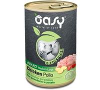 Oasy Dog Grain Free Adult Medium Large Monoproteico Pollo Pomodorini e Patate Lattina 400 g